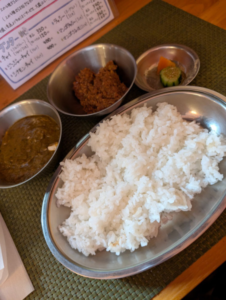 「ハーフ＆ハーフ(キーマ＆ハラー)」@カレーハウス アンナプルナの写真