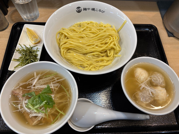 「ミックスワンタンつけ麺（1280円）」@麺や 穂ころびの写真