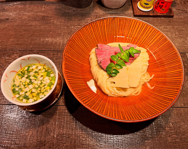 「限定　北寄貝出汁昆布水つけ麺」@ラーメン カラテキッドの写真