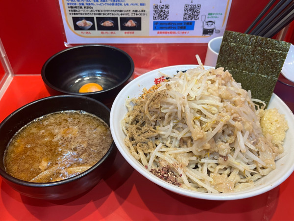 「つけ麺 小 全増し+のり+生卵」@麺屋 桐龍の写真