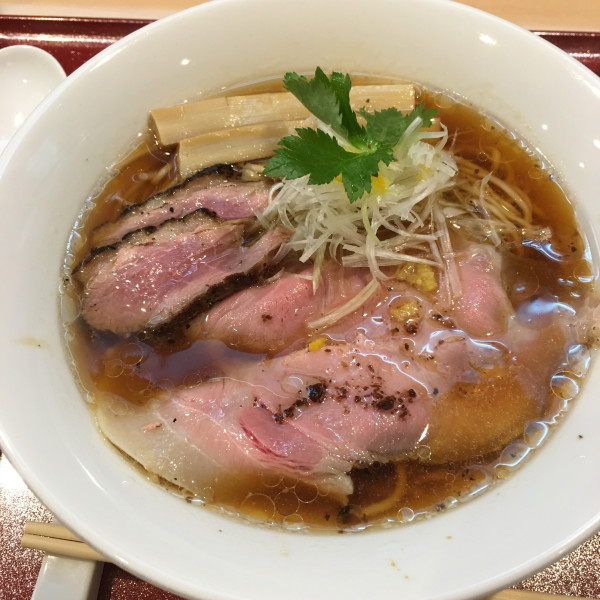 「紀州鴨そば（870円）」@燃えよ麺助の写真