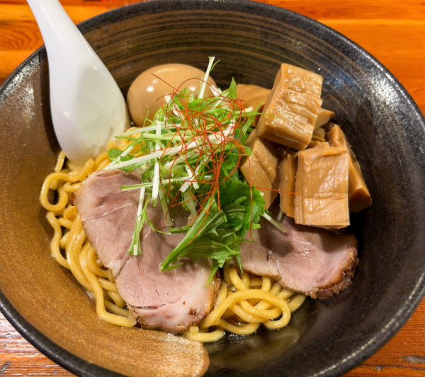 「比内地鶏のあぶらそば」@瞠 池袋店の写真