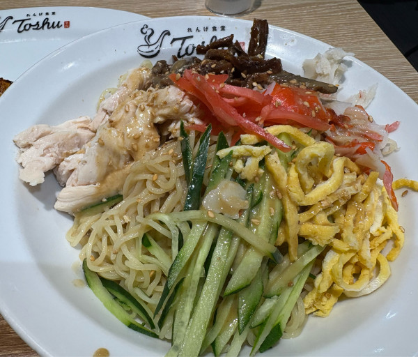 「6品目の冷し中華胡麻」@れんげ食堂 Toshu 烏山南口店の写真