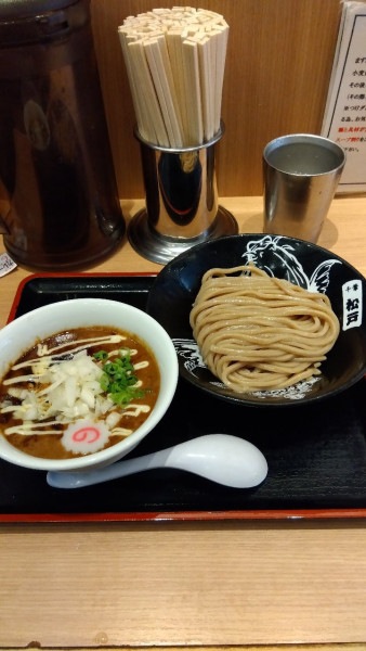 「濃厚カレーつけ麺(ミニ)+とろけるチーズ」@松戸富田製麺 ららぽーとTOKYO-BAY店の写真