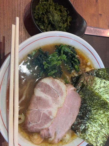「つき家ラーメン920円＋麺大盛150円＋岩のり200円」@横浜家系ラーメン つき家の写真