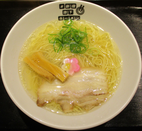 「＜らーめんダイニング庵＞黄金真鯛出汁極上塩そば　1000円」@#新宿地下ラーメンの写真