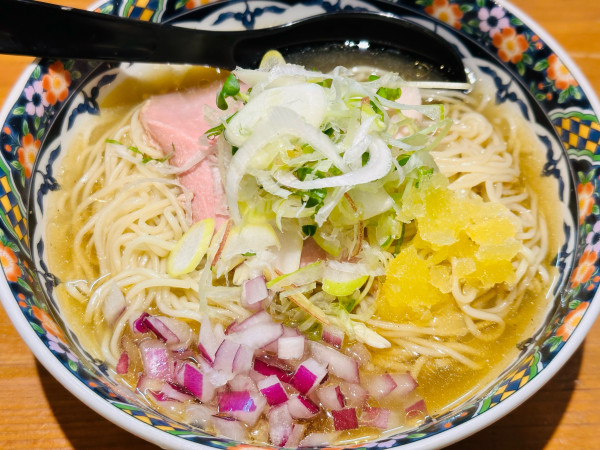 「秋刀魚煮干の冷やし蕎麦 1,150円」@亀戸煮干中華蕎麦 つきひの写真