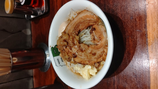 「雷そば」@ラーメン 雷 東京本丸店の写真