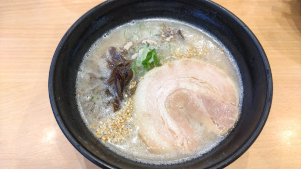 「【期間限定】博多一双 博多豚骨カプチーノ風ラーメン」@かっぱ寿司 寒河江店の写真