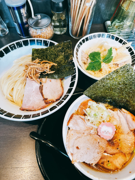 「特製あっさりつけそば 中盛」@つけ麺 中華そば アンタイNOODLESの写真