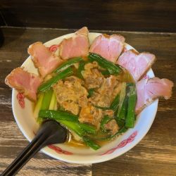 松原油かす難波葱ラーメン（1500円）
