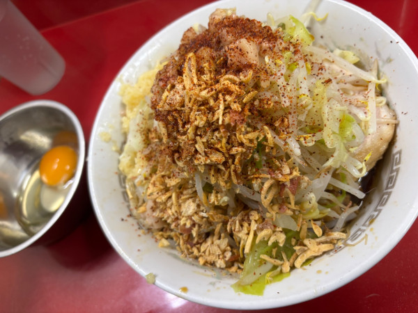 「小ラーメン（汁なし）」@ラーメン二郎 越谷店の写真