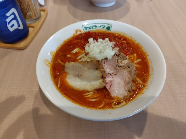 「トマトラーメン+チーズごはん　1200」@らーめん カッパハウスの写真