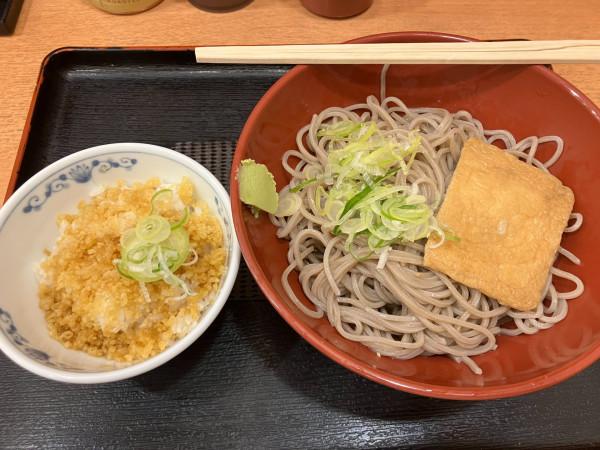 「感謝セット 480円」@越後そば 小平店の写真