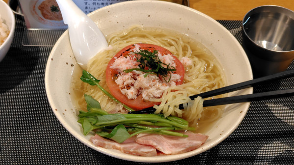 「淡麗蟹そば·かにめし·味付けうずら3個」@Ramen&Bistro Crab Clubの写真