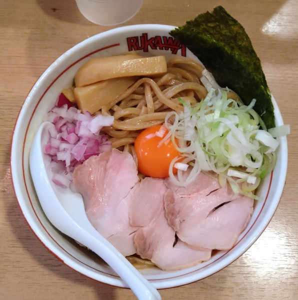 「牛出汁まぜそば＋全粒粉麺変更」@中華そば 流川の写真