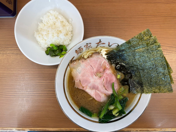 「ラーメン、小ライス」@麺家 たいせいの写真