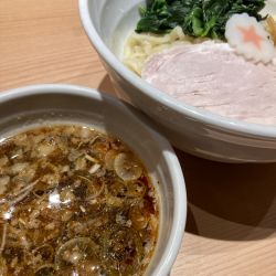 つけそば中（ほうれん草）