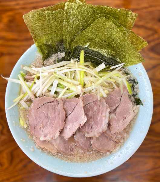 「WネギWチャーシューメン、中盛り、小ネギチャーシュー丼」@ラーメンショップ 牛久結束店の写真