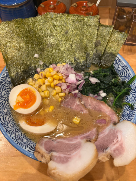 「麦味噌ラーメン　青葉盛り」@横浜ラーメン 北村家の写真