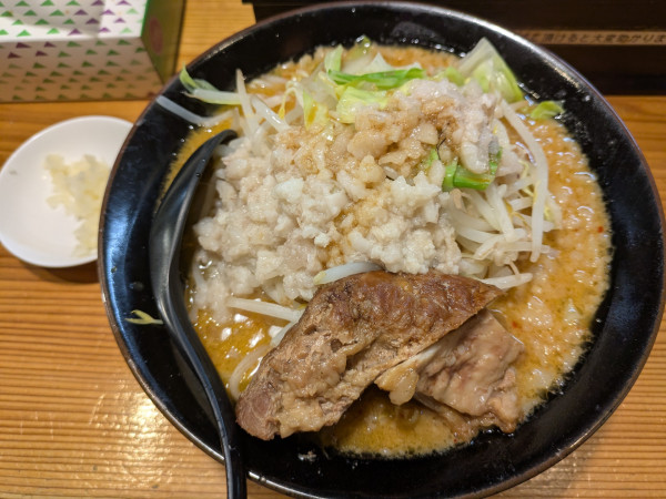 「信州味噌二郎(小盛)」@自家製麺ラーメン 裕喜庵の写真
