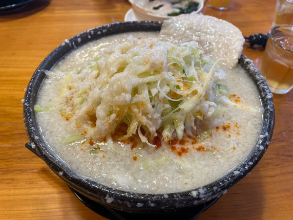 「めぎらぁ〜めん塩（大盛）」@チャッチャ系らーめん もん吉 伊勢崎支店の写真