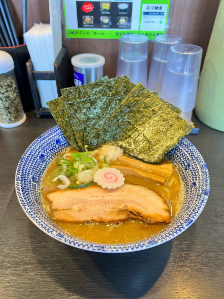 「魚介とんこつ のり」@一心屋 金沢本店の写真