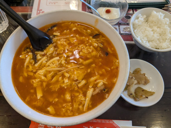 「スーラータン麺（ランチ￥700）」@杏花楼の写真