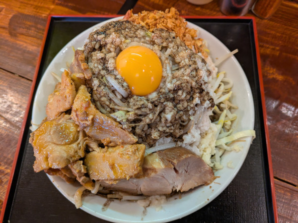 「汁なし小S＋黒富士＋味噌󠄀豚」@ラーメン富士松の写真