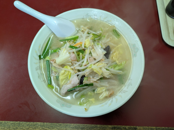 「タンメン：750円」@中華・定食 安楽の写真