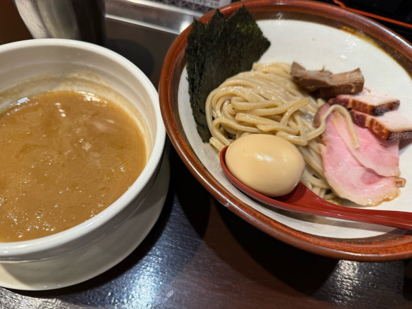 「特製つけ麺1350円 大盛100円」@長男、ほそのたかしの写真