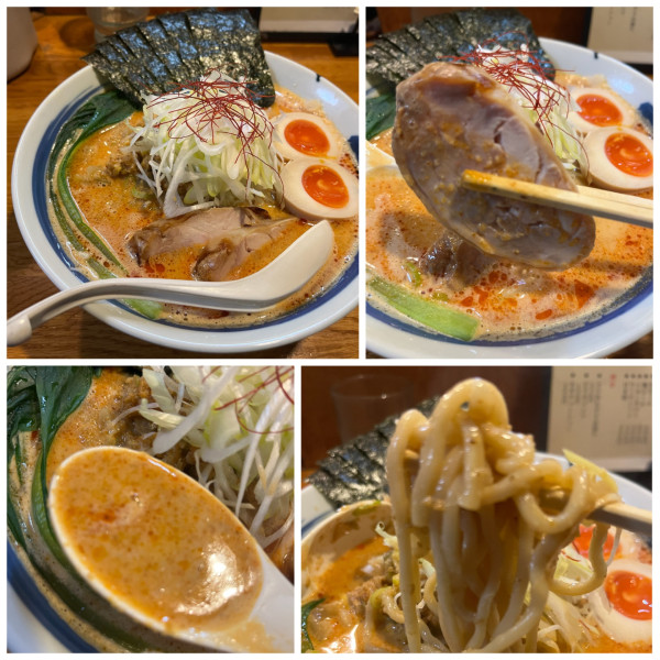 「【限定】濃厚鶏白湯タンタン麺 1100円ビール その他」@麺屋 鶏口の写真