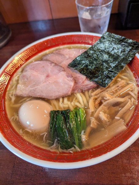 「特塩(平打)+大盛」@麺処 懐やの写真