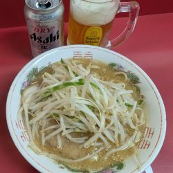 味噌ラーメン 麺150g  硬め 野菜少なめ ＋アサヒスーパード