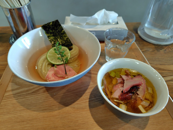 「昆布水つけめん塩ちょい肉増し(並)¥1320」@YOKOKURA STOREHOUSEの写真