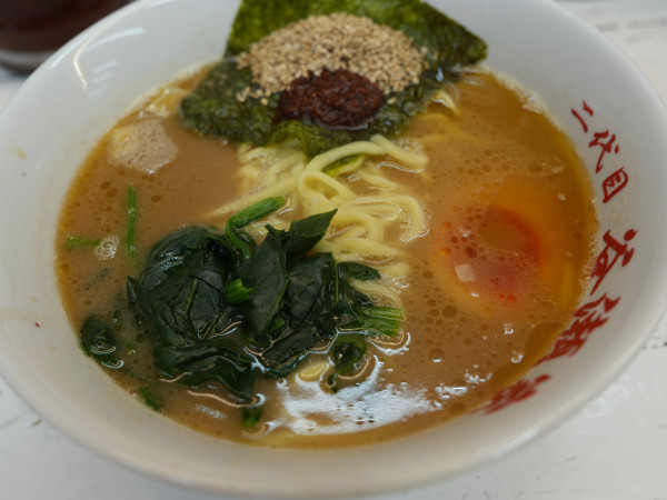 「朝ラー 並＋胡麻」@二代目 谷瀬家の写真