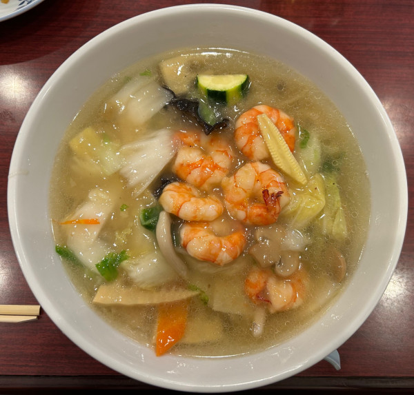 「海老あんかけそば¥1200」@中華飯店 一番の写真