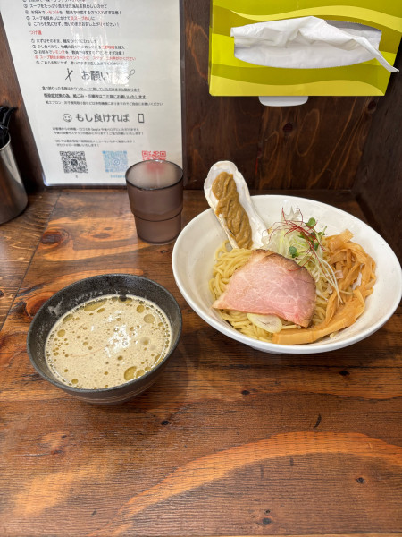「つけ麺大盛り1,250円」@貝だしラーメン 貝ガラ屋 町田の写真