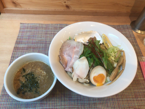 「牡蠣つけそば（900円）」@麺屋 貝原の写真