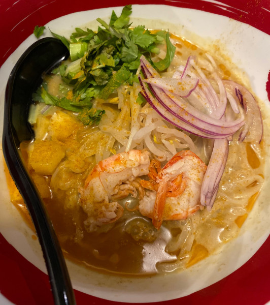 「【限定】パクチー香るKoba'sラクサ冷麺～生パインを添えて」@麺場 ハマトラの写真