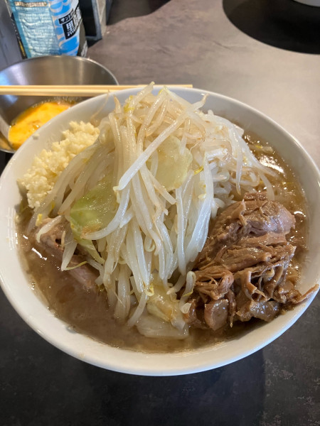 「ラーメン小、豚マシ、ほぐし豚」@Hi-Fat Noodle BUTCHER’Sの写真