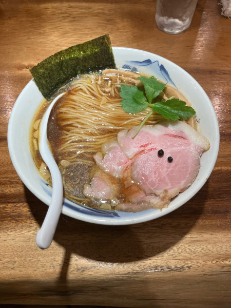 「中華そば(麺硬め)+〆の雑炊」@純水煮干し中華そば 幻庵の写真