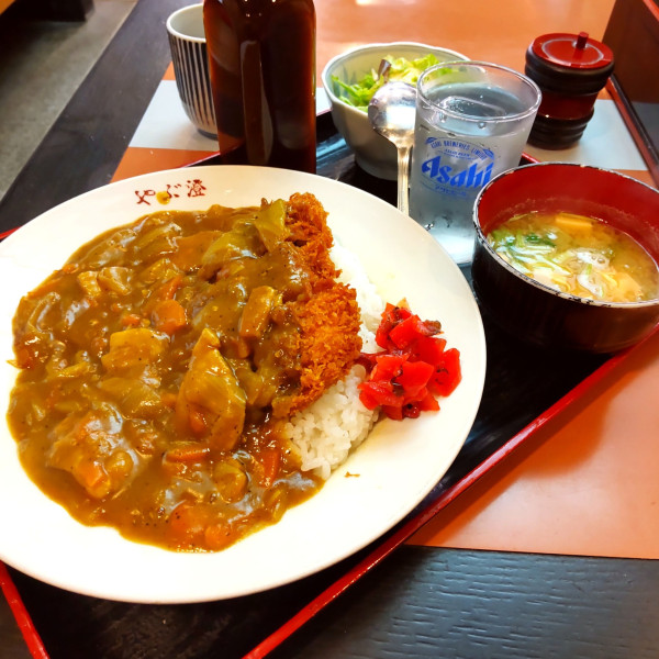 「カツカレーライス（￥1,050）」@やぶ澄の写真