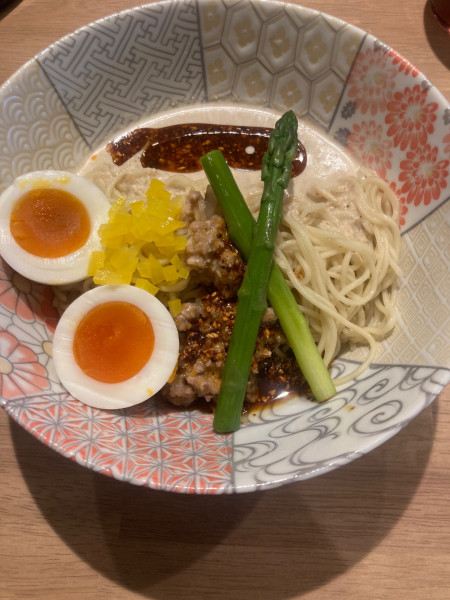 「和牛ミンチのせ冷やし担々麺」@麺工房うしっしの写真