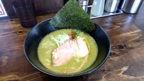 「濃厚牡蠣ソバ（１，０００円）」@貝だしラーメン 貝ガラ屋 町田の写真
