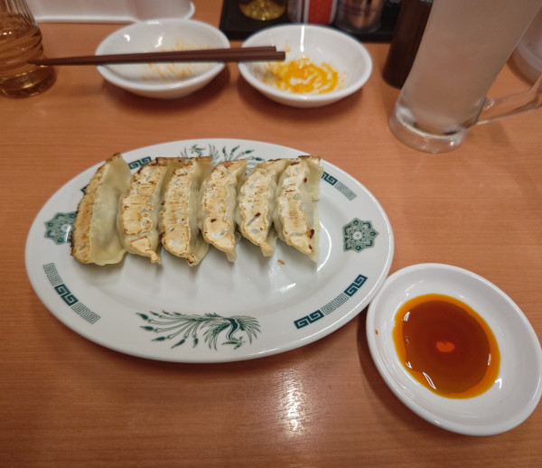 「餃子6コ」@日高屋 馬喰町西口店の写真