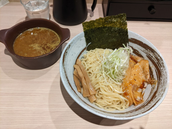 「つけ麺（カレー味・中太麺・並）」@つけ麺 京都わたなべの写真