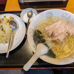 鶏そば＋半チャーハン