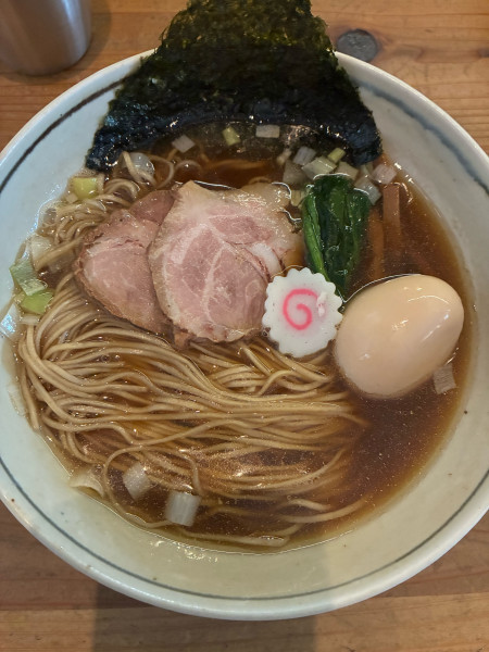 「だしそば　しょうゆたまご　1180円」@だし・麺 未蕾の写真