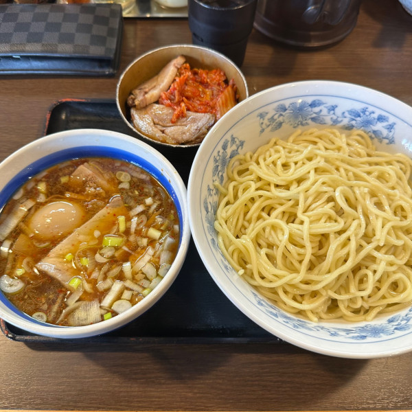 「味玉つけめん 中盛+豚キムチ丼 ¥1,340」@郡山大勝軒の写真